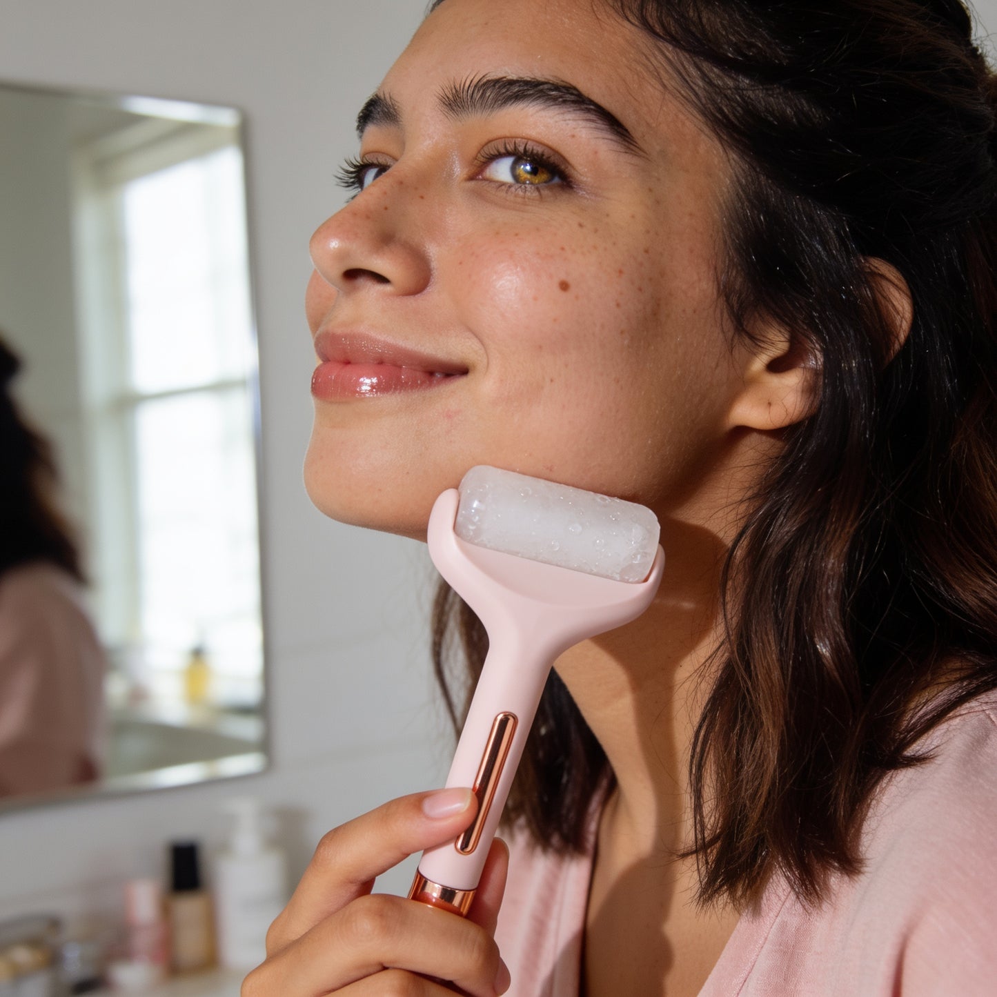 Rodillo Facial de Hielo Nordik Skin — Ritual de 5 Minutos