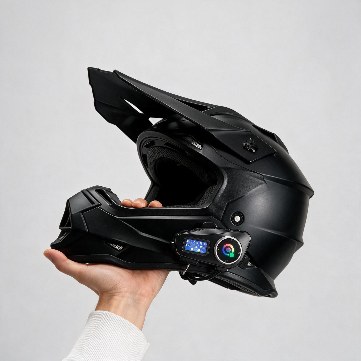 Intercomunicador Bluetooth para Moto Capital Link — Manos Libres, Radio FM y 500m de Alcance