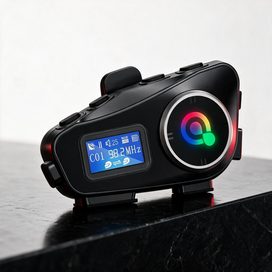 Intercomunicador Bluetooth para Moto Capital Link — Manos Libres, Radio FM y 500m de Alcance