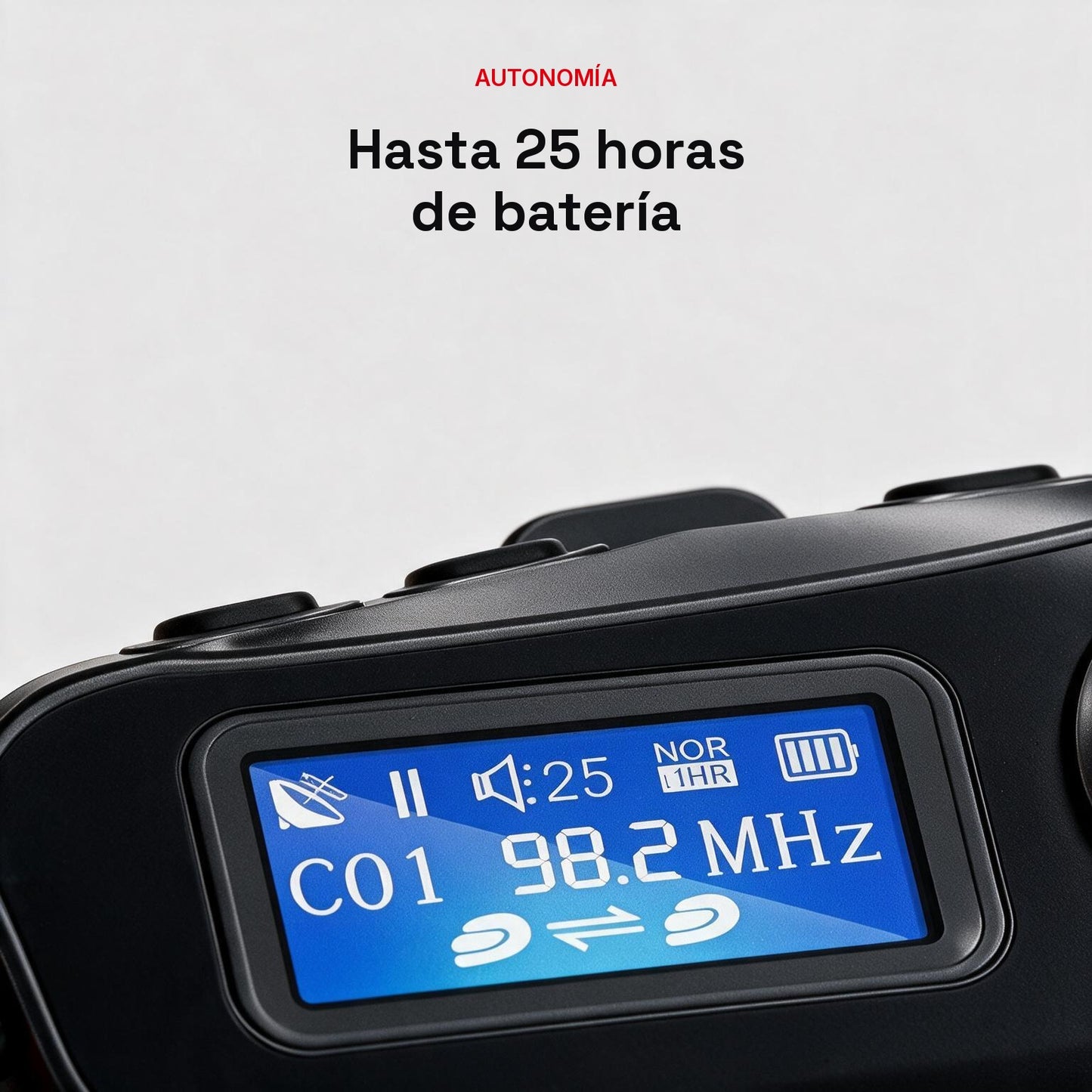 Intercomunicador Bluetooth para Moto Capital Link — Manos Libres, Radio FM y 500m de Alcance