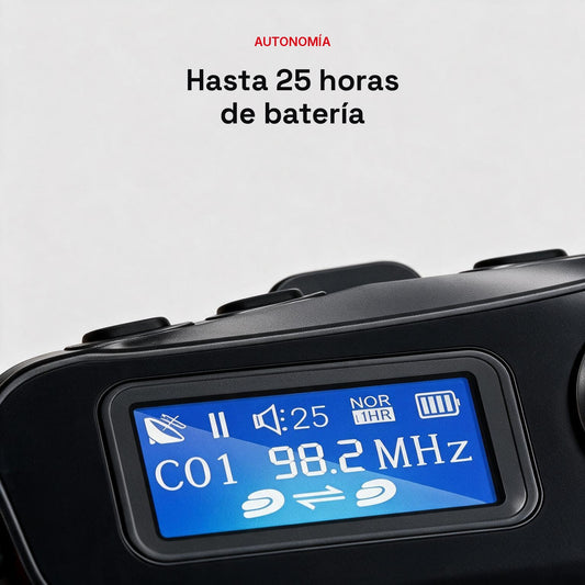 Intercomunicador Bluetooth para Moto Capital Link — Manos Libres, Radio FM y 500m de Alcance