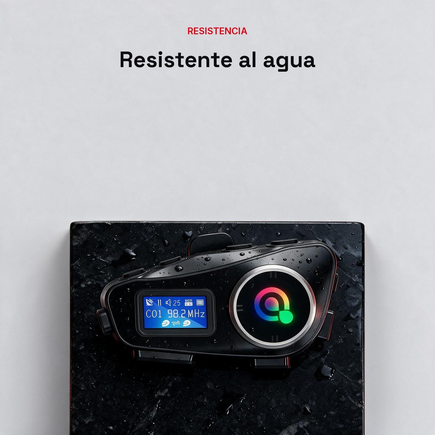 Intercomunicador Bluetooth para Moto Capital Link — Manos Libres, Radio FM y 500m de Alcance