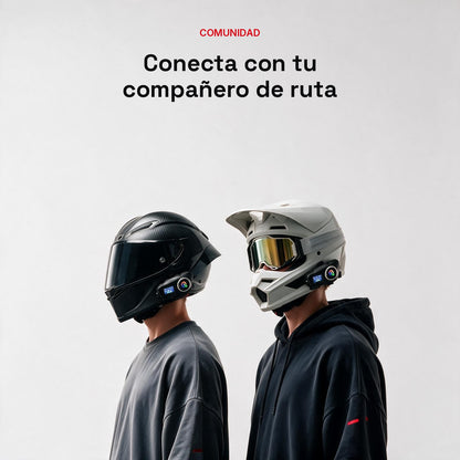 Intercomunicador Bluetooth para Moto Capital Link — Manos Libres, Radio FM y 500m de Alcance